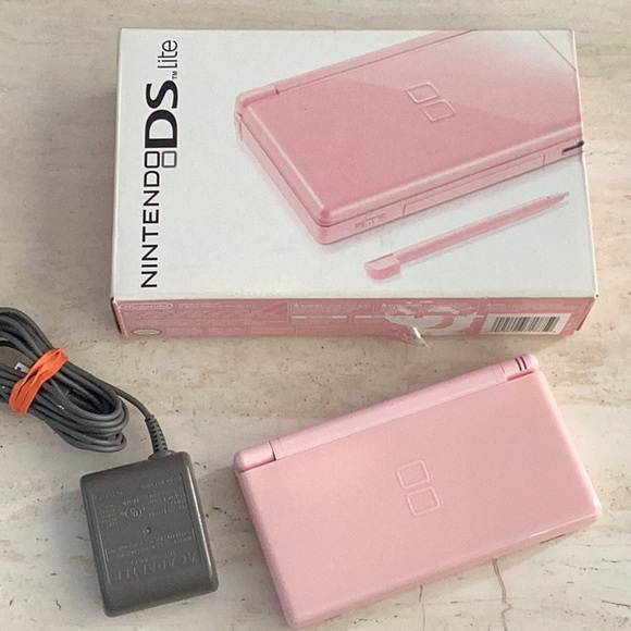 Nintendo DS Lite Pink Console & Charger Box Jelly Belly Ballistic Beans DS Game - Picture 14 of 14
